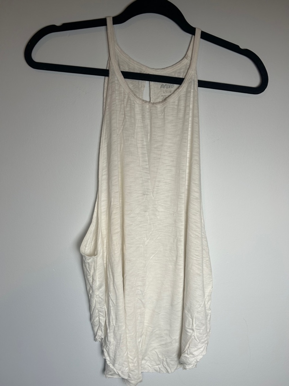 aerie Cream Racerback Tank Top